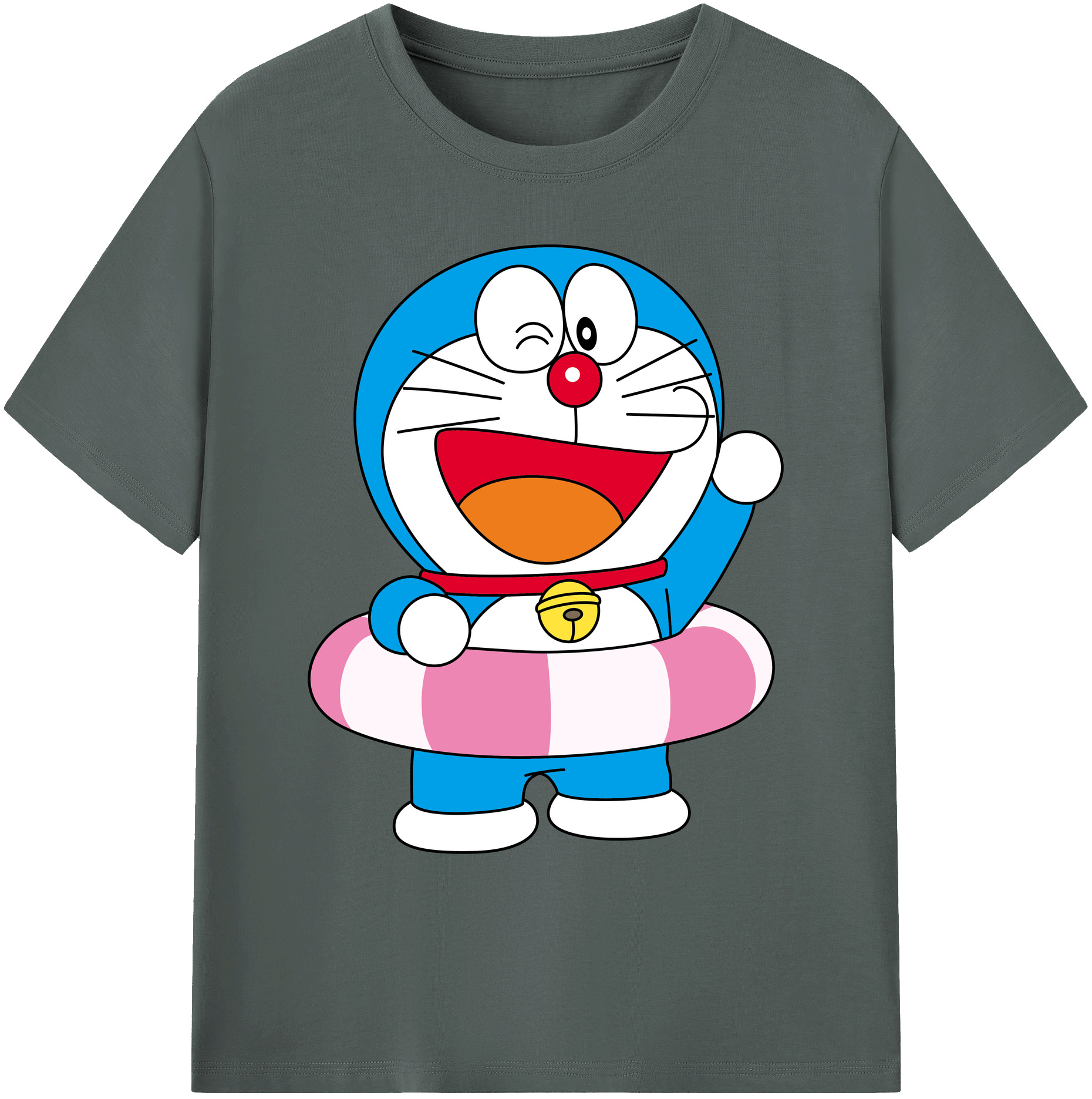 （画像用） ドラえもん Doraemon 綿100％ メンズ半袖Tシャツ｜肌触りやわらか＆通気性